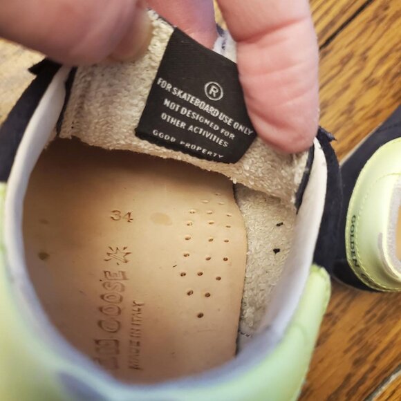 Authentic Women's Golden Goose Sneaker, Size 34 (US W 4) Black leather, Great Co - Picture 8 of 10